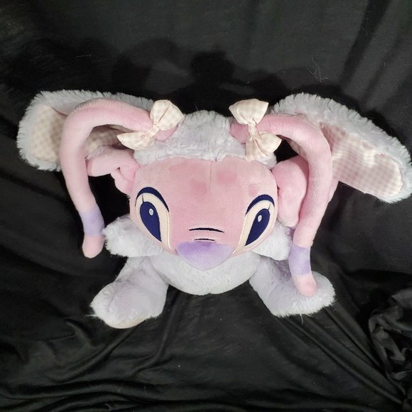 Disney Store Lilo & Stitch Easter Plush Angel Bunny Stuffed Animal Toy 12" - Picture 11 of 12